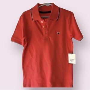 Crown & Ivy Boy’s Small Coral Short Sleeve Polo Shirt